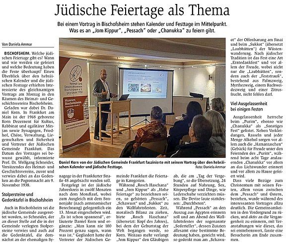 Jüdische Feiertage als Thema